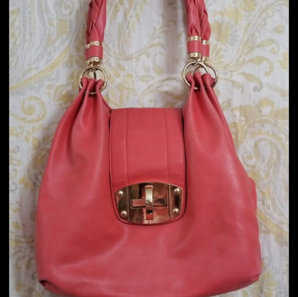 Salmon pink Charming Charlie purse